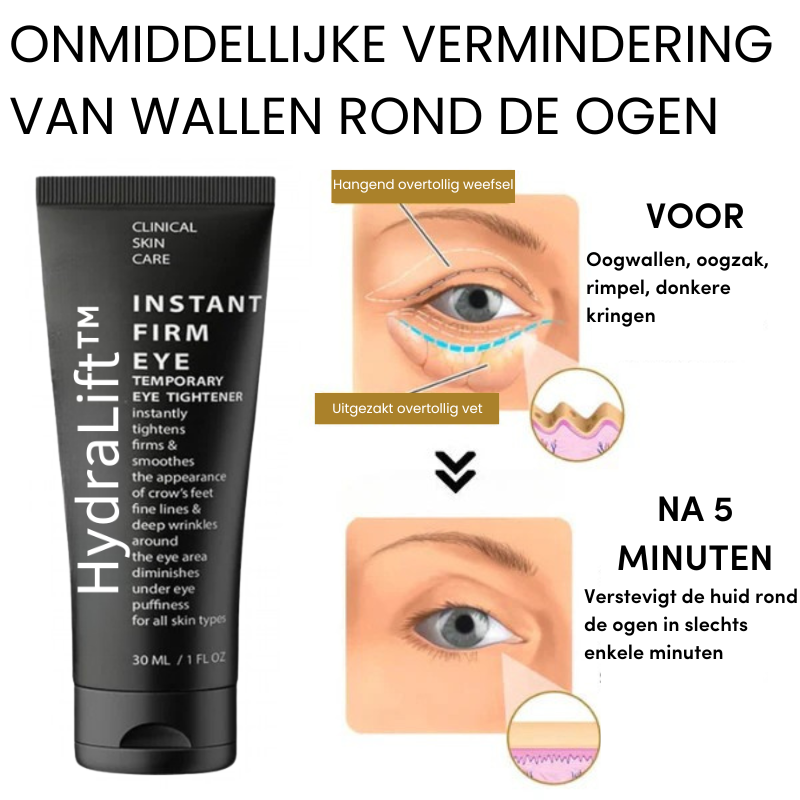 HydraLift™ | Vermindert wallen met 90% in 5 minuten